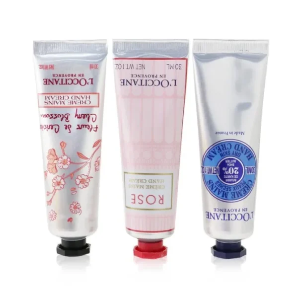 Lovelier Hands Set: 2xRose Hand Cream 30ml+2x Shea Butter Hand Cream 3ml+2x Cherry Blossom Hand Cream 30ml