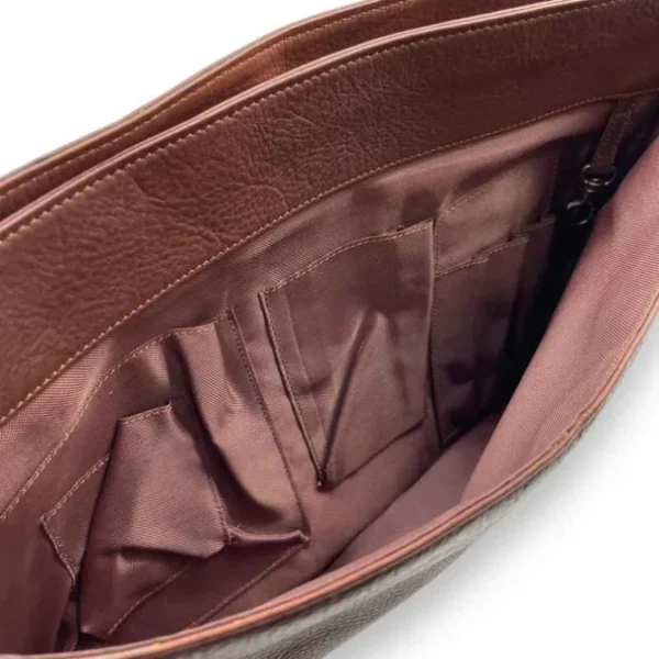 MAVERICK Business Full Grain Leather Messenger Bag(Brown)
