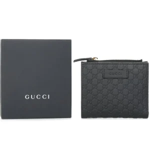 Micro GG Guccissima Leather Small Bifold Wallet 510318