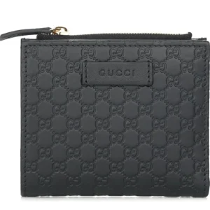 Micro GG Guccissima Leather Small Bifold Wallet 510318