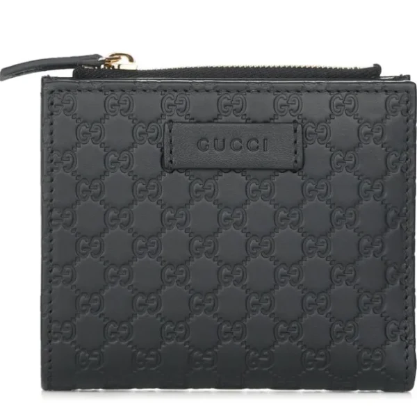 Micro GG Guccissima Leather Small Bifold Wallet 510318