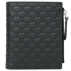 Micro GG Guccissima Leather Small Bifold Wallet 544475