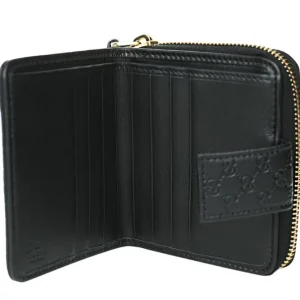 Micro GG Guccissima Leather Small Bifold Wallet 449395