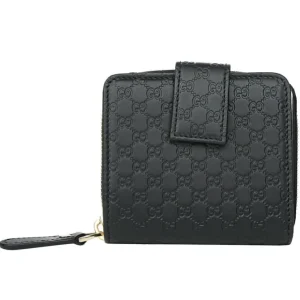 Micro GG Guccissima Leather Small Bifold Wallet 449395