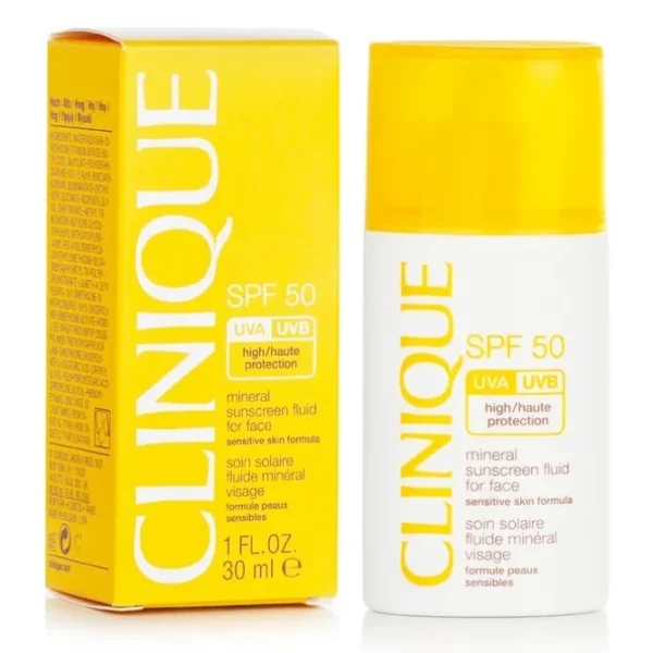 Mineral Sunscreen Fluid For Face SPF 50 - Sensitive Skin Formula