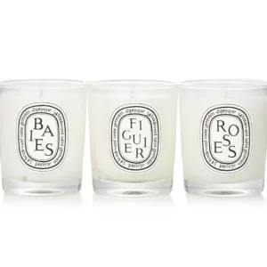 Mini Candle Coffret: (Baies, Figuier, Roses)