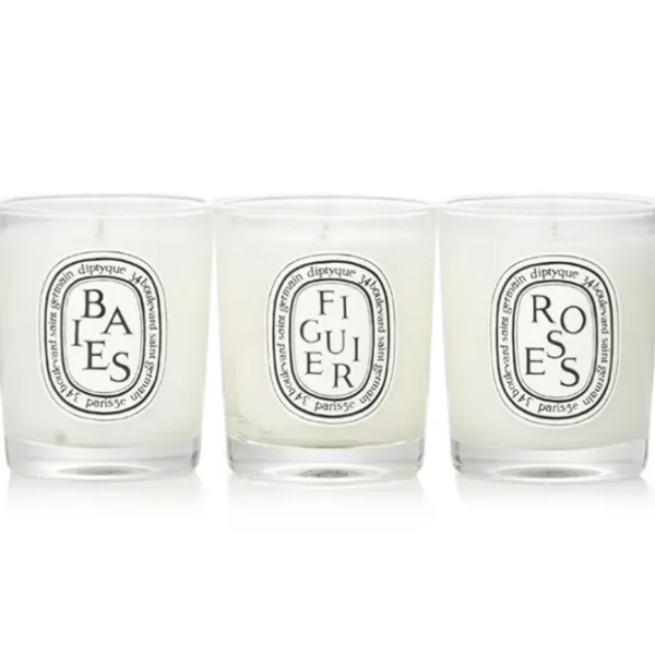 Mini Candle Coffret: (Baies, Figuier, Roses)