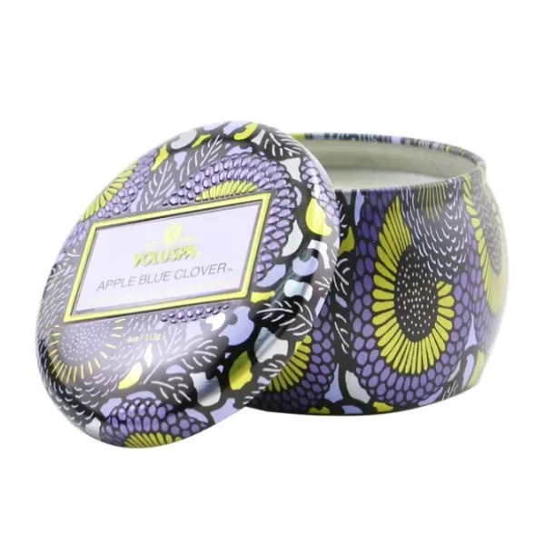 Mini Tin Candle - Apple Blue Clover