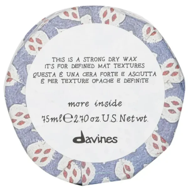 More Inside This Is A Strong Dry Wax (For Defined Mat Textures)