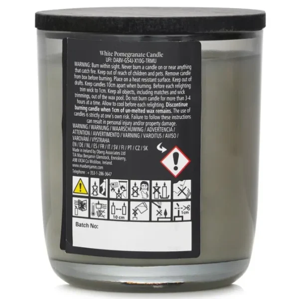 Natural Wax Candle - White Pomegranate