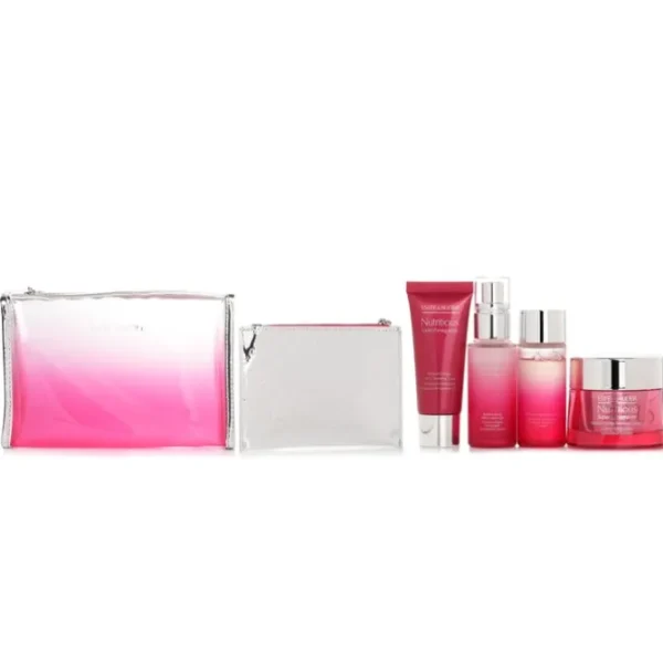 Nutritious Super-Pomegranate Reveal A Rosy Radiance Set: Moisture Creme+ Milky Lotion Light+ Lotion+ Cleansing Foam ...