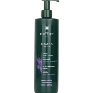 Okara Silver Silver Radiance Ritual Toning Shampoo - Gray, White Hair (Salon Product)