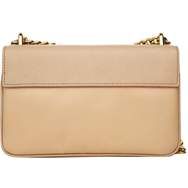 Prada Plain Leather Logo Handbag 1BD144