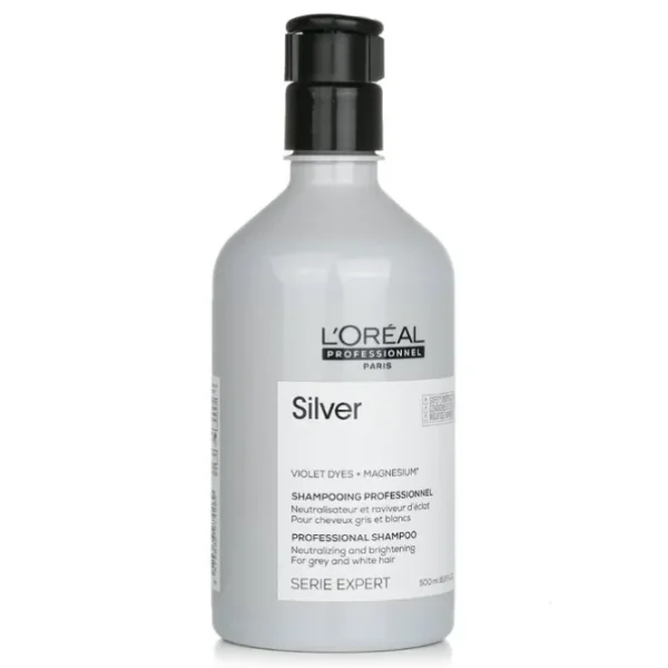 Professionnel Serie Expert - Silver Violet Dyes + Magnesium Neutralising and Brightening Shampoo (For Grey and White Hair)