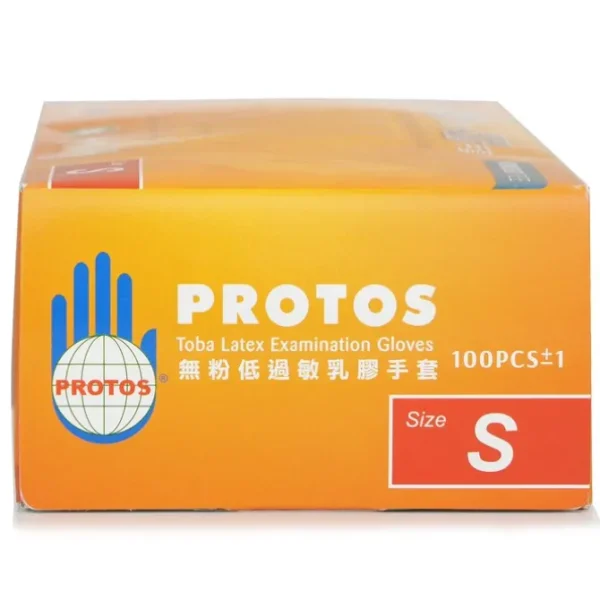 Protos - Latex Examination Gloves -white (S)