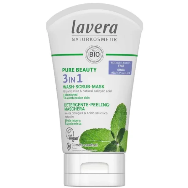 Pure Beauty 3 In 1 Wash, Scrub, Mask - For Blemished & Combination Skin
