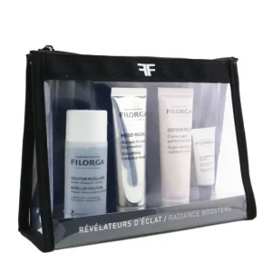 Radiance Boosters Set: Micellar Solution 50ml + Meso-Mask 30ml + Oxygen-Glow Cream 30ml + Oxygen-Glow Eye Cream 4ml