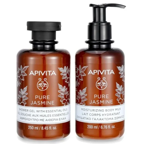 Relaxing Treats Euphoria & Softness Set: Pure Jasmine Shower Gel 250ml+ Pure Jasmine Moisturizing Body Milk 200ml
