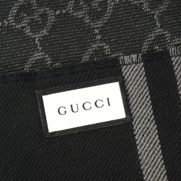 Reversible Arlisse GG Guccissima Scarf/Muffler 544619 Black