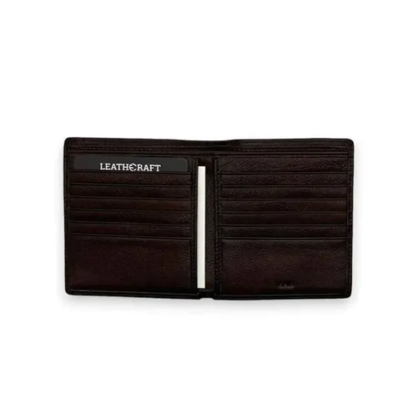 RYDER RFID Blocking 12 Pockets Genuine Full Grain Leather Wallet(brown)
