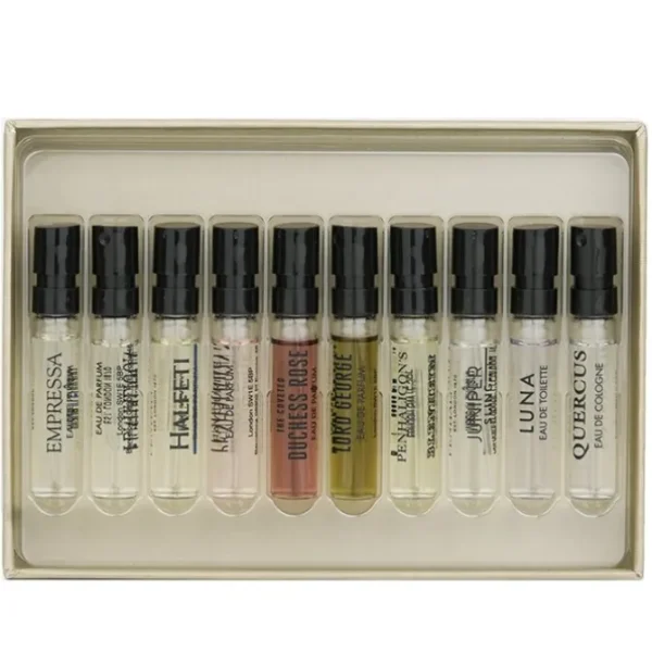Scent Library: Luna+Empressa+Endymion+Halfeti+The Favourite+Duchess Rose+Lord George+Blenheim Bouquet+Juniper Sling+Quercus