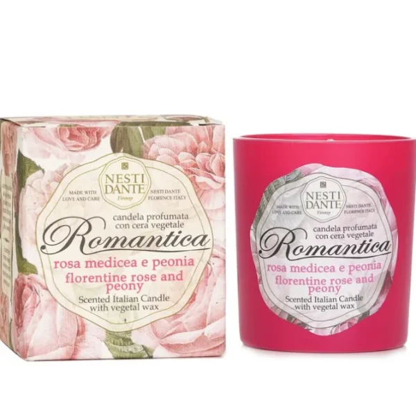 Scented Italian Candle - Romantica Florentine Rose & Peony