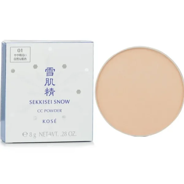 Sekkisei Snow CC Powder Case With Sponge SPF 14