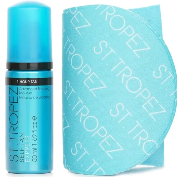 Self Tan Express Mini Kit: Tinted Tanning Mousse 50ml + Application Mitt