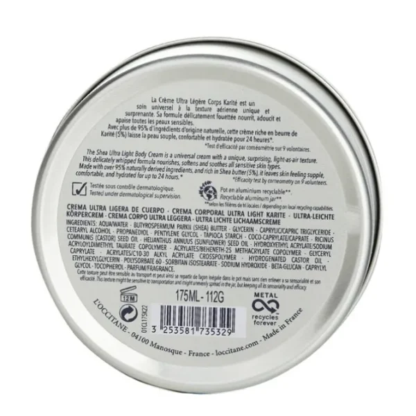 Shea Butter Ultra Light Body Cream