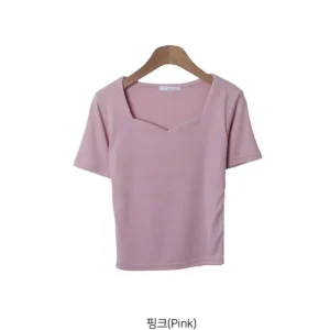 Slim Fit Sweetheart Neckline Top