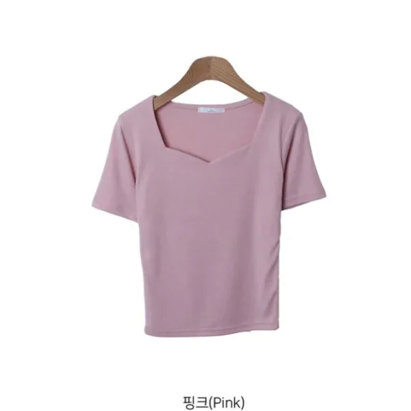 Slim Fit Sweetheart Neckline Top