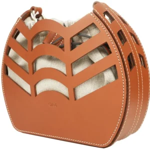 Small kayan round bucket bag