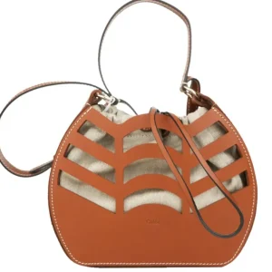 Small kayan round bucket bag