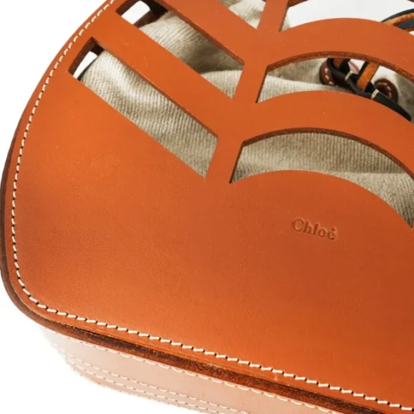 Small kayan round bucket bag