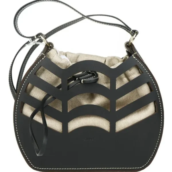 Small kayan round bucket bag