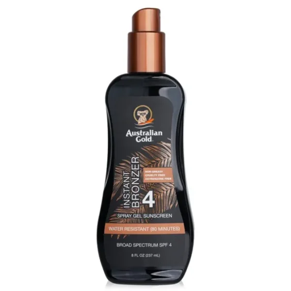 Spray Gel Sunscreen SPF 4 with Instant Bronzer