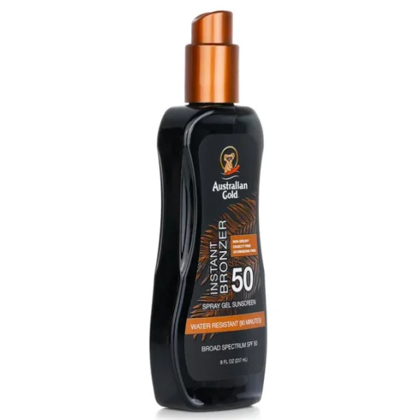 Spray Gel Sunscreen SPF 50 with Instant Bronzer