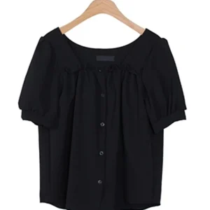 Square Neck Puff Sleeve Blouse