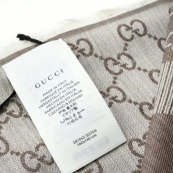 Square Scarf 281942 Beige/L. Brown