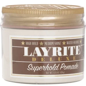 Superhold Pomade (High Hold, Medium Shine, Water Soluble)