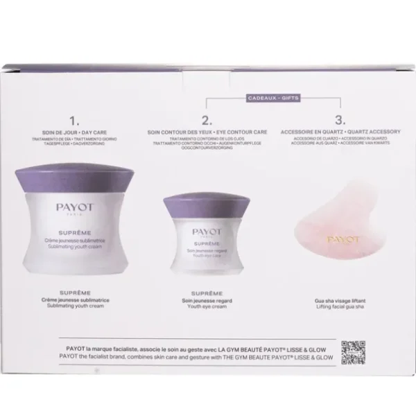 Supreme Global Total Youth Care Ritual Gift Set: Sublimating Youth Cream 50ml + Youth Eye Care 15ml + Mini GuaSha 1pc