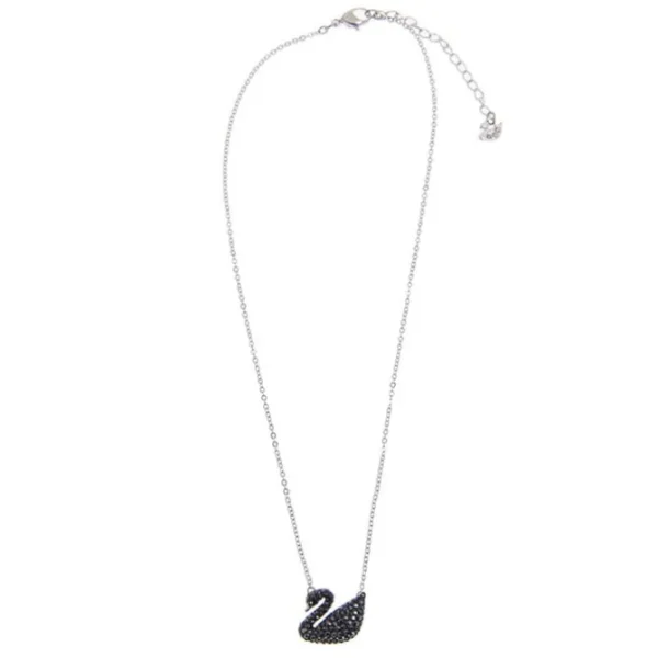 Swarovski Iconic Swan pendant Swan 5347329 - Medium, Black, Rhodium plated