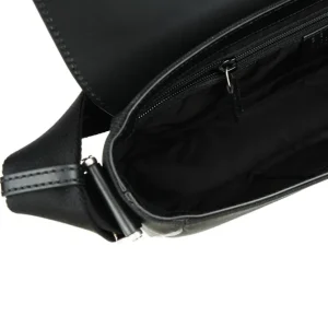 Techno Canvas Web Stripe Black Messenger Bag 630921