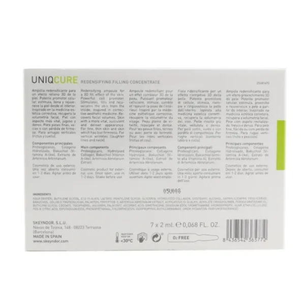 Uniqcure Redensifying Filling Concentrate (For Vertical Wrinkles - Laughter Lines & Neck)