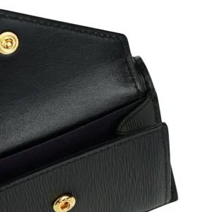 unisex leather embossed tri-fold wallet 1MH021