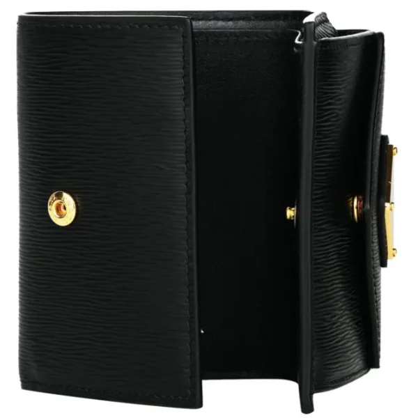 unisex leather embossed tri-fold wallet 1MH021