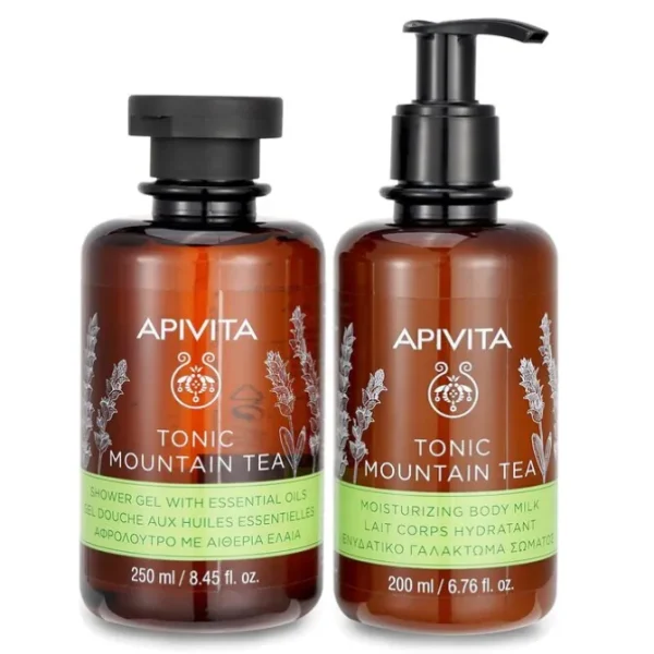 Uplift Your Mood Toning & Revitalization Set: Tonic Mountain Tea Shower Gel 250ml+ Tonic Mountain Tea Body Milk