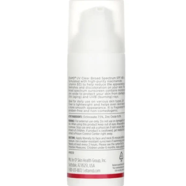 UV Clear Facial Sunscreen SPF 46 - For Skin Types Prone To Acne, Rosacea & Hyperpigmentation