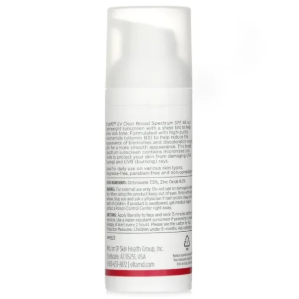 UV Clear Facial Sunscreen SPF 46 - For Skin Types Prone To Acne, Rosacea & Hyperpigmentation - Tinted