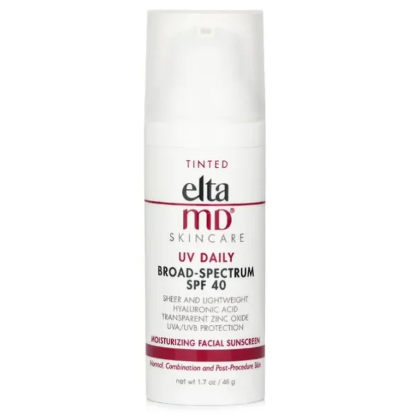 UV Daily Moisturizing Facial Sunscreen SPF 40 - For Normal, Combination & Post-Procedure Skin - Tinted